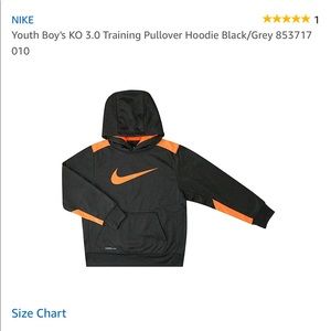 Boys Nike hooded sweatshirt.